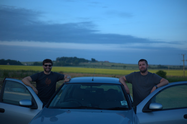 Ian, Jon Hay, and Matt. Somewhere between Edinburgh and London.