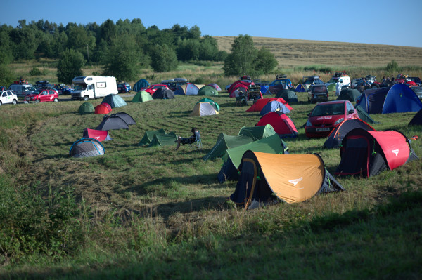 Czechout campsite at Klenova Castle.