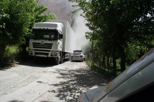 Never a dull moment on the roads of Tajikistan